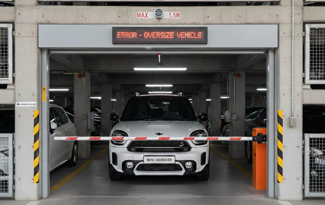MINI クロスオーバー 立体駐車場に入らないイメージ